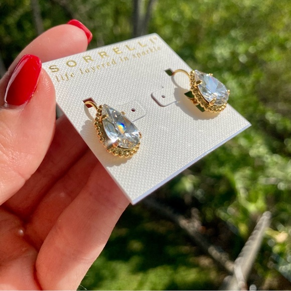 Sorrelli Pear Cut Dangle Earrings NWT - Picture 7 of 17